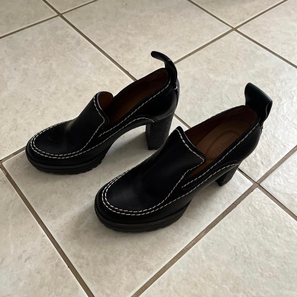 Leather Chloe loafer/brogue